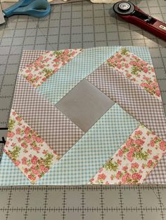 a piece of fabric with flowers on it