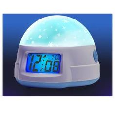 an alarm clock with stars on it