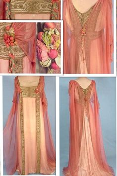 Fashion 1910, 1910s Fashion, Paris Pink, Edwardian Dress, Antique Clothing, Vestidos Vintage