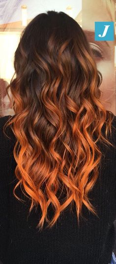 Hairstyles Dyed, Curly Hair Coloring, Shadow Hair, Growing Out Bangs, Orange Copper, Hair Ombre, Ombré Hair, Hair Inspiration Color, Orange Hair