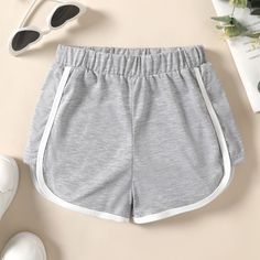 * Colorblock
* Soft and comfy
* Includes: 1*shorts
* Material: 100% Polyester
* Machine wash, tumble dry
* Imported Cheap Light Blue Workout Shorts, Kids Gym Shorts, Athletic Shorts Kids, Shorts Kids Grey, Calvin Klein Sporty Shorts For Summer, Tennis Shorts, Dolphin Shorts, Made In China, High Waisted Shorts