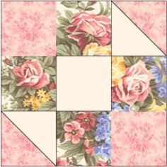 a square with flowers on it and a white frame in the middle, surrounded by pink roses