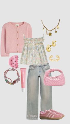 School Outfits University, Preppy Back To School Outfits, University Outfits, Soft Feminine Outfits, Fall Outfits Ideas, Feminine Outfits, High School Outfit, Soft Feminine