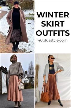 Mid Calf Skirt Outfits Winter, Long Skirt With Sweater Outfit Winter, Skirts With Boots For Winter, Long Dresses Casual Winter Maxi Skirts Fall Outfits, Winter Midi Skirt Outfit Cold Weather, Winter Maxi Skirt Outfit Cold Weather, Mid Skirt Outfits Winter, How To Wear Skirts In Winter, Skirt And Sweater Outfit Winter