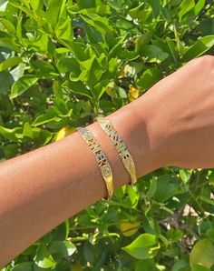 Our exclusive Bali Word Bracelets are perfect for gifting yourself or others. Wear a daily reminder to love more, find joy in the small details, respect everyone, or be a ray of sunshine. Zodiac signs also available! Brass cuff bracelet with variety of statement sayings Adjustable to fit a variety of wrist sizes Hand crafted in Bali from recycled Brass Exclusive to Cleobella Word Bracelets, Mama Bracelet, Brass Cuff Bracelet, Zodiac Bracelet, Word Bracelet, Brass Cuff, Sagittarius And Capricorn, Capricorn And Aquarius, Taurus And Gemini