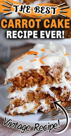 the best carrot cake recipe ever vintage recipe