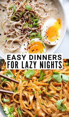 Two images of quick dinner ideas. Fast And Easy Dinner Recipes, Fast And Easy Dinner, Quick Dinner Ideas, Fast Easy Dinner, Lazy Dinners, Fast Dinner Recipes, Fast Dinners, Cheap Dinners, Easy Dinner Ideas