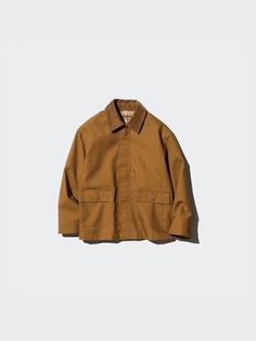 Utility Blouson | UNIQLO US Functional Cotton Utility Jacket For Outdoor, Solid Utility Jacket With Flap Pockets For Outdoor, Waterproof Cotton Outerwear, Functional Utility Jacket With Patch Pockets For Outdoor, Functional Solid Utility Jacket For Outdoor, Casual Solid Outerwear With Storm Flap, Uniqlo Utility Jacket, Uniqlo Blocktech Coat, Unstructured Button-up Utility Jacket