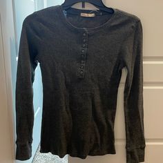 Never Worn, No Flaws Henley Shirt, Henley Shirts, Shirt Color, Fashion Ideas, Colorful Shirts, Womens Tops, Grey, Women Shopping, Quick Saves