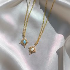 Guiding star friendship necklaces * Dainty Opal north star 14K Gold-plated Necklaces * White and blue opal star pendants Delicate and beautiful opal star necklaces, surrounded by cubic zirconia! 🌼 Our Guarantees: -Customers are offered a 2 month product guarantee, if anything happens with your product that leads to dissatisfaction we will replace the product for free! -We accept all returns/exchanges within 30 days after receiving your order. 🌼 Material Information: -The charms are made from a lab-made opal, cubic zirconia set in 14K-gold plated brass -The gold chain is 1mm thick and is made from 14K gold plated brass - its color-keeping, cadmium free & lead free, built to last! 🌼 Shipping: All orders placed within the US will be shipped via USPS First Class Mail. We offer free USPS Fir Star-shaped Opal Jewelry Gift, Celestial Gold Opal Necklaces, Gold Dainty Opal Charm Necklace, Gold Opal Celestial Necklace, Dainty Gold Opal Charm Necklace, Celestial Gold Opal Necklace, Celestial Opal Necklace As A Gift, Celestial Opal Necklace As Gift, Celestial Opal Necklace For Gift