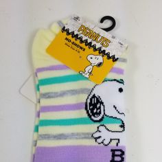 Snoopy No Show Socks Size 4-10 One Pair Snoopy Socks, Socks Advent Calendar, Cabin Socks, Halloween Socks, Peanuts Snoopy Woodstock, Heart Socks, Peanuts Characters, Easter Prints, Non Slip Socks