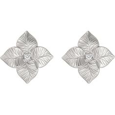 Looking for a special piece of jewelry that will make your significant other feel loved and appreciated? Look no further than the Oro Large Flower Earrings in White Gold from Piranesi. These stunning earrings feature 0.05 carats of round white diamonds set in 18K white gold, creating a look that is both elegant and timeless. Measuring 17mm x 17mm, these earrings are the perfect size for everyday wear or special occasions. The mouse-tail mechanism for drops (sold separately) adds an extra touch o Mouse Tail, Small Flower Earrings, White Diamond Earrings, Diamond Birthstone, Diamond Earring, White Gold Earrings, Gold Earring, Stunning Earrings, Large Flowers