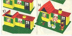 the instructions for how to build a lego house