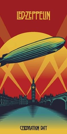 an image of a poster for ledzepelin's celebration day in london