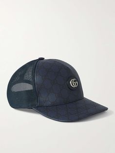 Shop GUCCI Logo-Appliquéd Coated-Canvas and Mesh Trucker Hat, Explore the latest in-season GUCCI collection today on MR PORTER Shop Gucci, Gucci Collection, Mens Trucker Hat, Gucci Logo, Hat For Men, Hat For Man, Other Outfits, Gucci Accessories, Fashion World