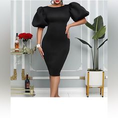 Classy Black Dress Formal Business Attire, Style Vert, Elegant Bodycon Dress, Banquet Dress, Banquet Dresses, Summer Bodycon Dress, Women Bodycon Dress, Church Dresses, Drag Queens