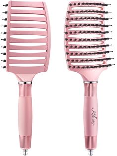 PRICES MAY VARY. ✨ Unparalleled Detangling Hair Brush: Forget the days of wincing in pain with ordinary brushes. Our detangle brush is designed to gently but effectively handle tangles, reducing breakage and minimizing pain. Enjoy a healthier, happier hair routine. ✨ Superior Wet or Dry Hair Brush: KTKUDY hair brush detangler stands as an unmatched expert in treating vulnerable strands, whether in or out of the shower. Its unique design gently unravels even the toughest tangles, turning a once f Detangle Brush, Boar Hair Brush, Hair Brushing, Boar Bristle Hair Brush, Detangler Brush, Boar Bristle Brush, Detangling Hair, Detangling Hair Brush, Sensitive Scalp