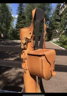 Leather Bike Accessories, Diy Leather Bag, Fishing Rods And Reels, Leather Work, Bike Accessories, Diy Bag