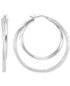 in stock White Gold Hoop Jewelry, Shiny Metal Hoop Jewelry, Modern Round Earrings From Macy's, Macy's Modern Round Earrings, Silver Hoop Earrings From Macy's For Anniversary, Macy's Silver Hoop Earrings For Anniversary, Macy's Silver Hoop Jewelry, Macy's Silver Round Earrings, Macy's White Gold Hoop Jewelry