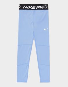 Blue Nike Pros, Nike Clothes, Nike Pro Leggings, Kids Activewear, Nikes Girl, Football Training, Nike Leggings, Leggings Kids, Blue Leggings