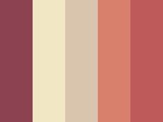 the color palette is red, beige and brown with some white on it's side