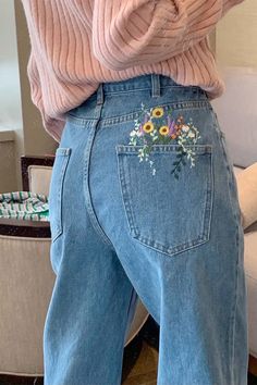 Jean Pockets, Denim Pants Women