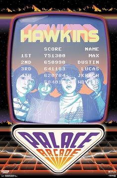 an old computer screen with the words hawkkins on it