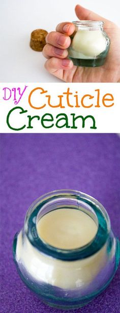 Homemade Cuticle Cream for dry, broken and bleeding skin around the nails. Do It Yourself Nails, Diy Lotion, Homemade Butter, Homemade Diy, Diy Skincare, Beauty Recipe, Healthy Nails, Diy Skin Care