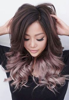 44 Beautiful Brunette Balayage Hair Color Ideas - Bellestilo.com Ombre Colour, Dark Ombre Hair, Ombre Hair Blonde, Diy Ombre, Hair Dyes, Hair Diy, Brunette Balayage Hair