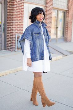 Poncho Denim Jacket – Wäre Rare White Shirt Jeans And Boots, Cream Denim Dress Outfit, Denim Cape Jacket, Denim Cape Jacket Outfit, Spring Medium Wash Outerwear For Day Out, Fall Relaxed Fit Denim Blue Denim Vest, Oversized Denim Jacket For Fall, Relaxed Fit Denim Vest For Fall, One Size Fall Outerwear With Pockets