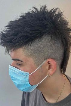 Mohawk Haircut Mens, Mohawk Hairstyles Men Long, Short Punk Haircuts Men, Short Mohawk Men, Mohawk Long Hair, Asian Mohawk, Mohawk Mullet Mens, Mens Mohawk Hairstyles, Modern Mohawk Men