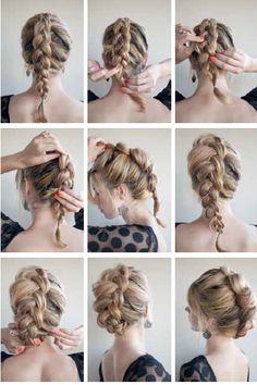 Big dutch braid faux hawk Sanggul Modern, Hair Bun Tutorial, Faux Hawk, Dutch Braid, Carrie Bradshaw, Easy Peasy, Hair Dos, Hair Updos, Prom Hair