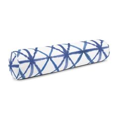 Bolster Pillow / Pixel - Allure Blue Watercolor Diamond Bolster Pillow You're high-rolling with a custom Bolster Pillow. In a small size, this cylinder pillow adds shape and style to a sea of throw pillows. Or, make a statement with a solo extra-long bolster on your bed or sofa. We love it in this blue & white watercolor diamond motif that brings new dimension to a geometric print. PRODUCT DETAILS Hidden zipper closure Bolster covers measure 1" smaller in length than selected size for an ext Cylinder Pillow, Bolster Covers, Dorm Room Designs, White Watercolor, Preppy Room, Bolster Pillow, Geometric Pillow, Custom Decor, Down Feather