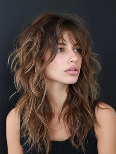 38 Best Long Shag Haircut Ideas: A 2024 Style Guide Shag Hairstyles Balayage, Hair Color For Shag Haircut, California Shag Haircut, Long Shaggy Haircut For Fine Hair, Choppy Layers For Long Hair Curly, Long Shag Haircut Choppy Layers Curly, Long Shag Hairstyles For Fine Hair, Shag Hairstyles Long Bangs, Women’s Long Hair Shag