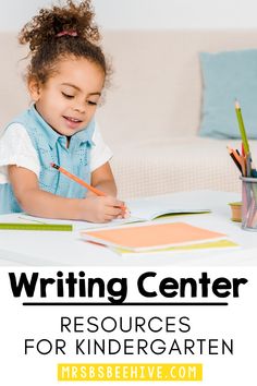 Learn how to set up an effective writing center in kindergarten to give your students confidence to begin the writing journey! Writing Instruction, Letter Formation, Writing Center, How To Set Up, Writing Skills, School Year, Kindergarten, Confidence