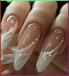 Dive into these mesmerizing underwater-themed manicures! Sparkly Bridal Nails, Wedding Bride Nails Ideas, Bridal Nail Art Designs Wedding Day, Delicate Nail Designs, Bride Manicure, Nails Board, Mint Green Nails