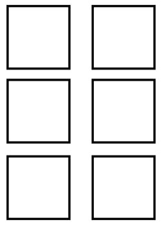 four squares are arranged in the shape of a cross