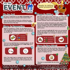 an info sheet for the holiday event