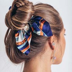 Tied Up Hairstyles, Ponytail Scrunchie, Hair Accessories Ponytail, Silk Hair, Hair Scrunchies, Elastic Hair Bands, Ponytail Holders, Fashion Pattern, Scrunchie Hairstyles