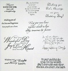 some type of handwritten wedding thank written in cursive writing