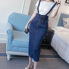 FREE SHIPPING ON ALL ORDERS OVER $50 | 100% SATISFACTION GUARANTEED Click "ADD TO CART" To Get Yours Now | Up To 60% OFF ✨ Arimonz's Bodycon Midi Elastic Ladies Jeans Pencil Skirt Denim Skirts For Women is the most fashionable and trendy design of pencil skirts will make you stand out from the others, meanwhile, this brand is popular among women of different ages and an ideal choice for casual wear, party, wedding, and special occasion. 📌 The skirt is very beautiful! 📌 Made With Denim 📌 Very Style For Plus Size, Denim Skirts For Women, Denim Button Skirt, Jean Pencil Skirt, Strap Skirt, Ladies Jeans, Midi Denim, Skirt Fabric, Skirt Denim