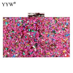 Brand Name: YYWHandbags Type: Shoulder BagsTypes of bags: Shoulder & Crossbody BagsMain Material: AcrylicShape: BoxPlace Of Origin: GUANG DONG ProvincePlace Of Origin: GUANG DONG ProvinceOrigin: CN(Origin)CN: GuangdongHardness: HARDPattern Type: SolidInterior: No PocketDecoration: SequinedExterior: NONEOccasion: VersatileClosure Type: HaspGender: WOMENStyle: FashionModel Number: 20060608411004009Number of Handles/Straps: Single20060608411004009: 510547Size: 180x120x50mmType: Shoulder BagType 1: Pink Clutch Bag, Silver Clutch Bag, Wedding Clutch Purse, Sequin Handbag, Floral Clutches, Silver Clutch, Rhinestone Clutch, Pink Clutch, Moon Pattern