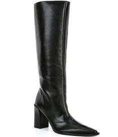 Schutz Raffaela Up Leather Tall Boots | Dillard's Leather Knee-high Boots With Medium Width, Leather Knee-high Boots With Square Toe For Evening, Leather Platform Boots With High Shaft And Reinforced Heel, Leather High Shaft Platform Boots With Reinforced Heel, Elegant Leather High Shaft Platform Boots, Leather High Shaft Boots With Reinforced Heel, Elegant High Shaft Leather Platform Boots, Classic Formal Platform Boots Medium Width, Leather Boots With Reinforced Heel And High Shaft