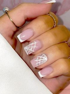 Halloween Birthday Nails, Spider Web Nails, Web Nails, Holloween Nails, Halloween Nails Easy, Cute Halloween Nails, October Nails