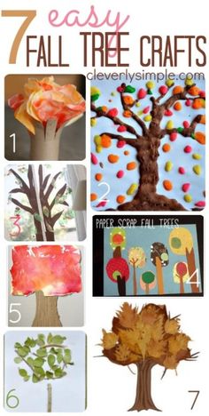 the 7 easy fall tree crafts for kids