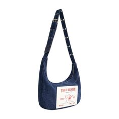 Keep your personal items conveniently accessible while exuding eye-catching style with the True Religion lady bag. This is an officially licensed True Religion product, ensuring that you are receiving genuine and authentic merchandise.-Adjustable shoulder strap drop 7'-19'-Silver Hardware-Magnetic snap closure-True Religion Signature polyester lining-Interior front wall zip pocket-Exterior Front slip pocket-Material - 50% polyester 50% Cotton-Dimension - 9.5H X 17W X 2D Casual School Shoulder Bag With Snap Closure, Rectangular Shoulder Bag With Logo Patch For Daily Use, Daily Use Rectangular Shoulder Bag With Logo Patch, Casual Blue Bag With Logo Patch, Casual Blue Bags With Logo Patch, Casual Shoulder Bag With Logo Patch For Travel, Casual Rectangular Shoulder Bag With Logo Patch, Trendy Cotton Shoulder Bag With Cell Phone Pocket, Front Wall