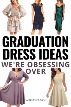 Looking for my grad dress and I think I'll get something off this list! Soo good Graduation Outfit Ideas Winter, Middle School Graduation Dresses, Graduation Outfits For Women, Graduation Dress High School, Graduation Guest Outfit, Summer Graduation Dress, Grad Outfits