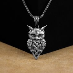 Owl Men Pendant, Owl Men Ornaments Silver Men Necklace, Silver Animal Bird Pendant, Animal Lover, Scandinavian Owl Charm Necklace Made of 925 silver and handcrafted by hand, this ring is not only an accessory piece that complements your daily elegance, but also has details that will reflect your character and style. It is also a great gift to give to your loved ones on their special days. At SavisSilver, we always give importance to the satisfaction of our customers, we recommend you to read the Viking Style Nickel Free Necklaces For Gift, Viking Style Nickel Free Necklace Gift, Viking Style Nickel Free Necklace For Gift, Nickel Free Viking Necklaces As Gift, Viking Sterling Silver Pendant Jewelry, Viking Style Sterling Silver Pendant Jewelry, Viking Style Sterling Silver Pendant, Silver Viking-style Jewelry Gift, Viking Style Sterling Silver Necklace Gift