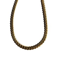 -18k gold plating over stainless steel -14” length with a 2" extender -6mm Cuban links -Waterproof, Tarnish resistant Yellow Gold Chunky Chain Jewelry In Stainless Steel, Adjustable Gold Necklace With Curb Chain, Gold Stainless Steel Necklace With Curb Chain, Gold Stainless Steel Chunky Chain Necklace, Tarnish-resistant Cuban Link Metal Chain Necklace, Classic Stainless Steel Necklace With Gold Chain, Gold Stainless Steel Cuban Link Necklace, Gold Stainless Steel Chunky Chain Necklaces, Gold Cuban Link Chain Necklace In Stainless Steel