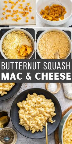 the steps to make butternut squash mac and cheese